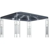 vidaXL Pavillon mit LED-Lichterkette 400x300 cm Anthrazit