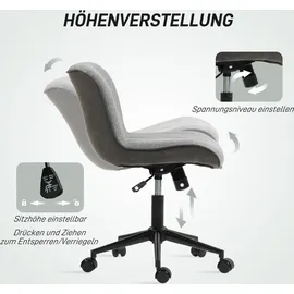 Homcom Schreibtischstuhl Dunkelgrau