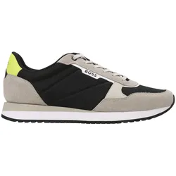 BOSS Herren Sneaker - Kai Runn mesd, Turnschuh, Freizeit, Material-Mix, Logo Schwarz EUR 45