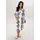 aniston plus Blusenkleid Blau/Beige/Weiß 44