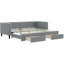 vidaXL Tagesbett 80 x 200 cm Hellgrau