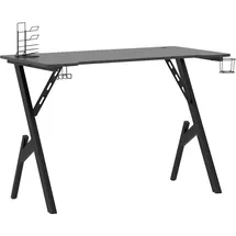 vidaXL Gaming-Schreibtisch mit Y-Gestell Schwarz und Rot 110x60x75 cm