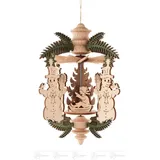 Großhandel Dregeno Behang Wärmespiel »Zweig« Winterkinder/Schneemann zum Hängen BxHxT =10x12,5x10cm