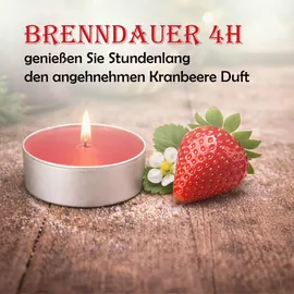 HS Candle Teelichter 36 St. rot