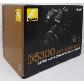 Nikon D5300 schwarz + AF-P DX 18-55mm VR