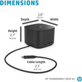 HP Thunderbolt Dock G2 Passend für Marke: HP Elitebook, Pro, ProBook,