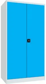 Pavoy Schwerlastschrank, 3 Fachböden a 200 kg, 3 Schubladen a 125 mm, Ral 7035/5012