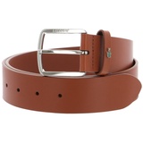 Lacoste Casual 35 Raw Edges Stitched Belt W100 Camel