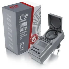 Bearware Outdoor Zeitschaltuhr für den Außenbereich Zufallsfunktion - IP44 - Countdown