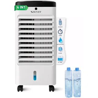 ZENET Mobile Klimaanlage ohne Abluftschlauch 4-in-1 (3.5L, 65W)