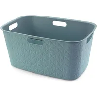 Curver Wäschekorb Softex blau B/H/L: ca. 37x27x57 cm -
