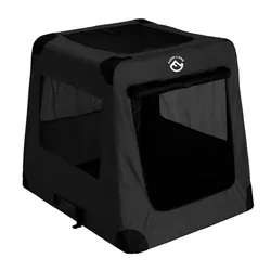 Farm-Land Auto Transportbox faltbare Autobox Hundebox Hundetransportbox schwarz