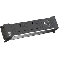 Bachmann POWER FRAME 2xUK 90° 3, 15A 1xUSB Charger