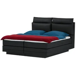 Motor-Boxspringbett  Hardego ¦ schwarz ¦ Maße (cm): B: 140 H: 118