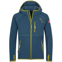 TROLLKIDS Sandefjord Fleecejacke Madeira Blue/Pear Green 140