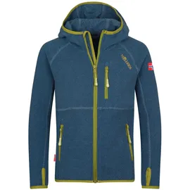 TROLLKIDS Sandefjord Fleecejacke Madeira Blue/Pear Green 140
