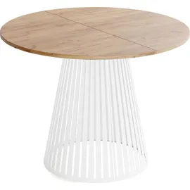 WFL GROUP Esstisch Ø 120 cm braun
