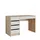 Vicco Schreibtisch Sherry, Sonoma/Weiß, 55 x 120 cm mit Schubladen, Vicco