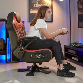 X Rocker Evora 2.1 Gaming-Stuhl Rot Schwarz