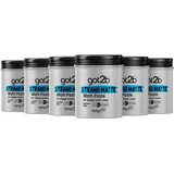 got2b Strand Matte Matt-Paste (100 ml), Styling Paste für matte Surfer Looks, zum Strubbeln, Texturieren oder Zähmen ohne Verkleben, mittlerer Halt, 6x 100 ml