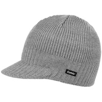 Eisbär Beanie (1-St) Strickmütze mit Schirm, Made in Austria grau Hutshopping