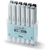 Copic "COPIC Marker classic, 12er Grau Set \"CG\", kalte Grautöne"