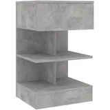 vidaXL Nachttisch Betongrau 40x35x65 cm Holzwerkstoff
