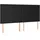 vidaXL Boxspringbett mit Matratze & LED Schwarz 160x200 cm Kunstleder
