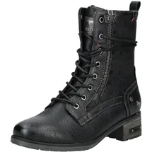 Mustang Stiefelette mit floralem Charme 15M0062002, Größe:38 EU, Farbe:Schwarz | Gr.: 38