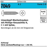 Reyher Blechschraube ISO 7049 LIKO Spitze/PH C 4,8x 13-H A 2 500 Stück