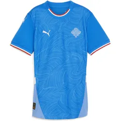 Island 2024 Fußball Heimtrikot Damen PUMA Racing Blue White L