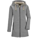 G.I.G.A. DX Damen Casual Strickfleeceparka/Fleecejacke mit Kapuze - GW 54 WMN KNTFLC PRK, gebrochenes weiss, 36,