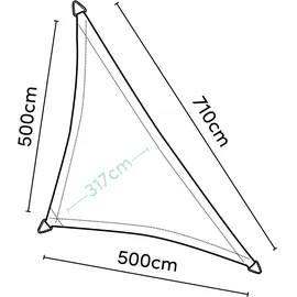 gardenson Sonnensegel Coolfit 90° Sandfarben