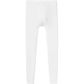 SCHIESSER Lange Unterhose unifarben weiß L 2er Pack