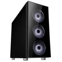 Cooltek Zwei RGB Midi Tower Schwarz