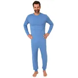 normann Pflegeoverall langarm Reißverschluss Rücken - 88488 in hellblau | Gr.: XL