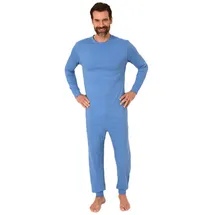 normann Pflegeoverall langarm Reißverschluss Rücken - 88488 in hellblau | Gr.: XL