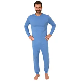 normann Pflegeoverall langarm Reißverschluss Rücken - 88488 in hellblau | Gr.: XL