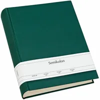 Semikolon 363980 Classic Large - 24,5 x 30,5 cm - 130 Seiten cremefarben, für 260 Fotos - forest