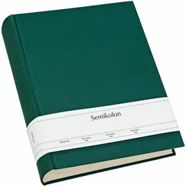 Semikolon 363980 Classic Large - 24,5 x 30,5 cm - 130 Seiten cremefarben, für 260 Fotos - forest