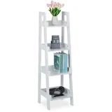 Relaxdays Standregal 112 x 33 x 30 cm Weiß