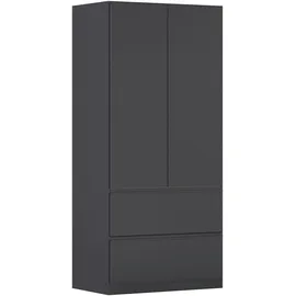 Rauch »Kleiderschrank Schrank Garderobe Wäscheschrank COSTA in 3 Breiten« viel Platz, grifflose Front und Push-to-Open Funktion MADE IN GERMANY, grau