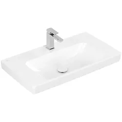Waschbecken „Architectura“ 80 × 45,5 × 16,5 cm, ohne Hahnlochbohrung, mittig