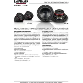 Emphaser ECP-M3 Monolith | 9 cm Midrange Mitteltöner / Fullrange