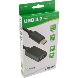InLine USB 3.1 Adapterkabel, Stecker an A Buchse, 0,15m
