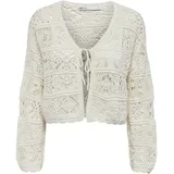 Only ONLBEACH Strickjacke Weiß M