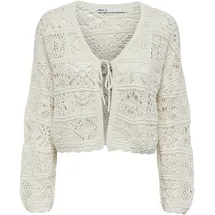 Only ONLBEACH Strickjacke Weiß M