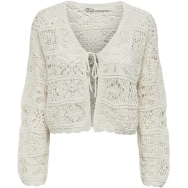 Only ONLBEACH Strickjacke Weiß M