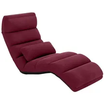 Costway Relaxliege Klappbar mit Schlaffunktion Bodensofa Rot