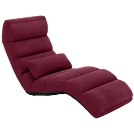 Costway Relaxliege Klappbar mit Schlaffunktion Bodensofa Rot